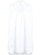 Thom Browne Long Sleeve Circle Shirtdress - White