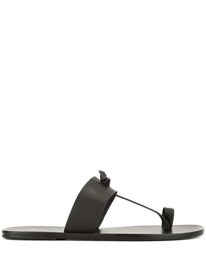 Ancient Greek Sandals Menelaos Sandals - Black