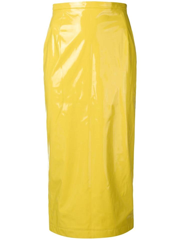 No21 'skin' Pencil Skirt - Yellow & Orange