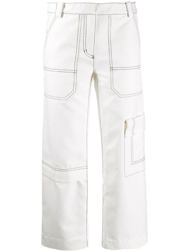 3.1 Phillip Lim Twill Cargo Pant - White