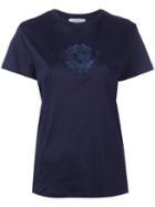 Carven Embroidered Motif T-shirt, Women's, Size: Xs, Blue, Cotton