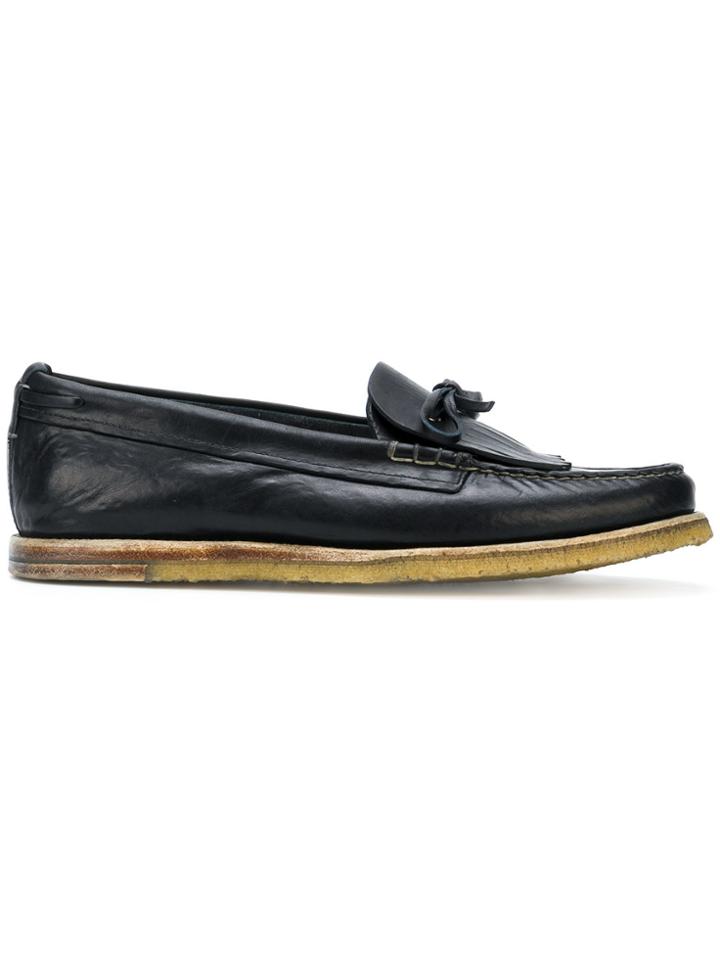Silvano Sassetti Fringed Lace Loafers - Blue