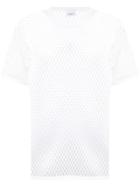 Burberry Cotton Mesh Oversized T-shirt - White