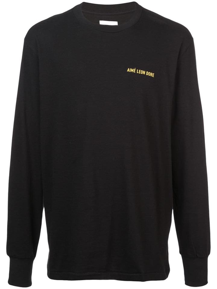 Aimé Leon Dore Logo Print Long Sleeve T-shirt - Black