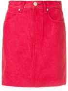 Rag & Bone /jean Short Fitted Skirt - Red
