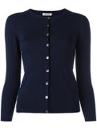 P.a.r.o.s.h. Classic Cardigan, Size: Large, Blue, Silk/spandex/elastane