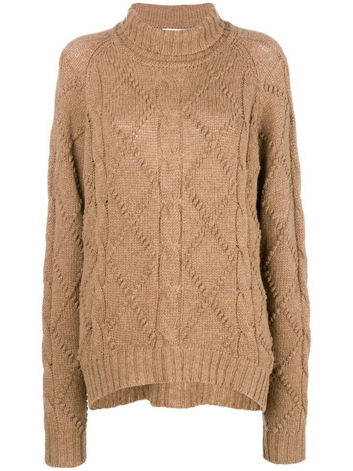 Jil Sander Cable-knit Jumper - Nude & Neutrals