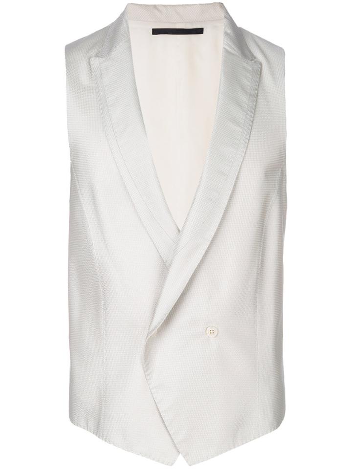 Pal Zileri Double-breasted Waistcoat - White