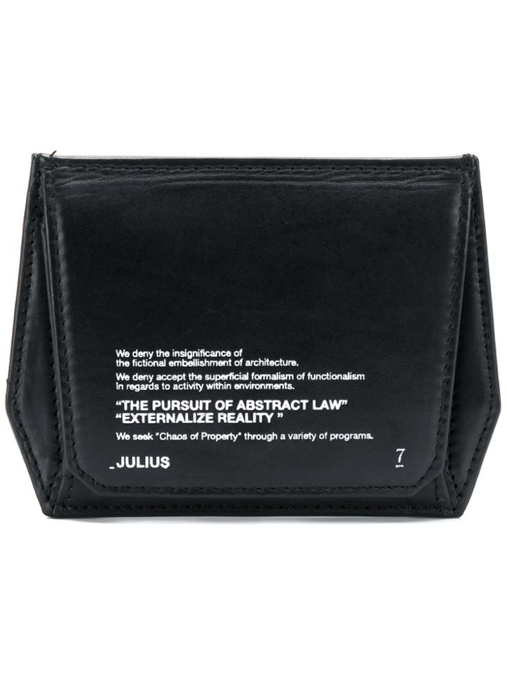 Julius Snap Coin Purse - Black