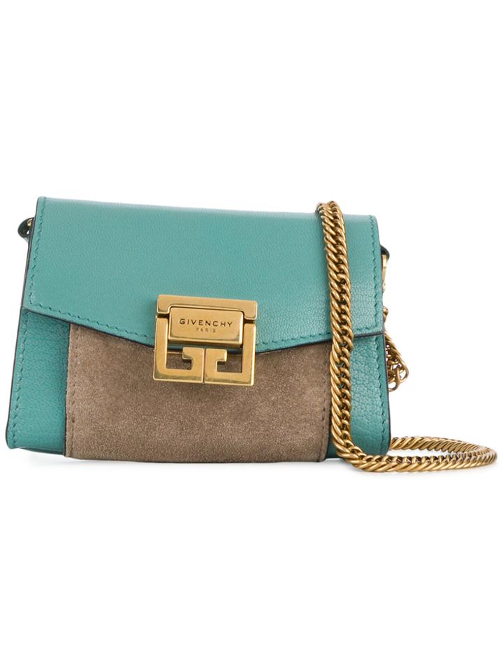 Givenchy Nano Gv3 Shoulder Bag - Blue
