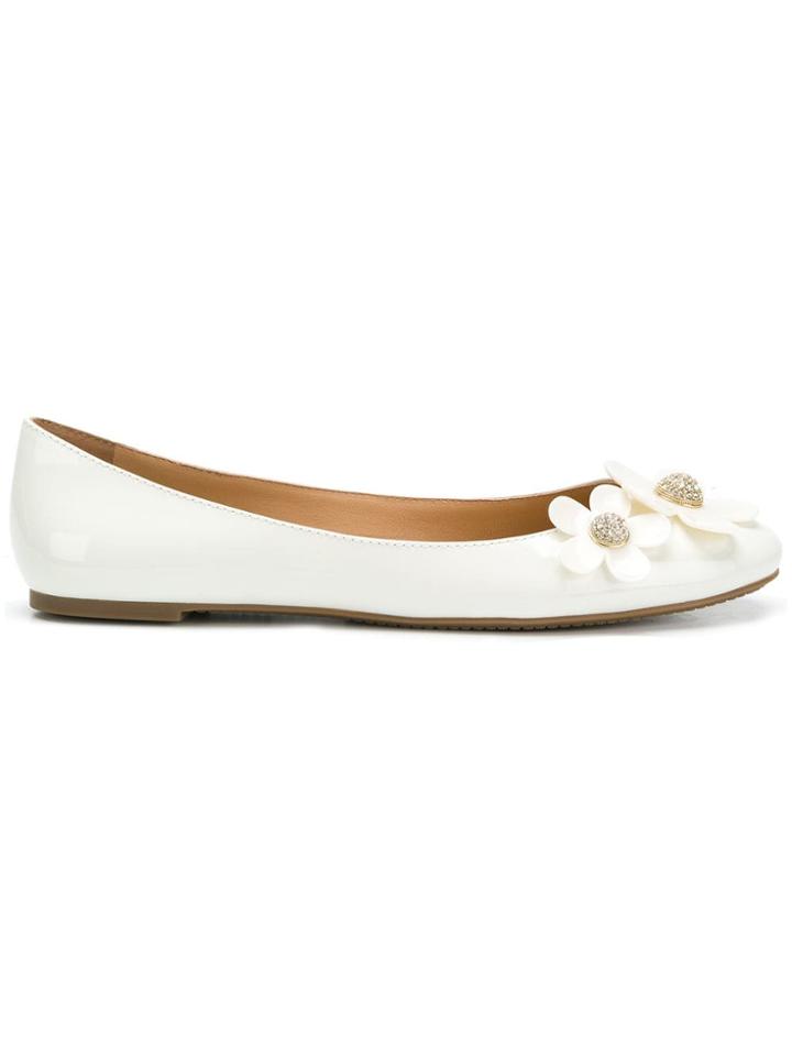 Marc Jacobs Daisy Flat Ballerinas - White