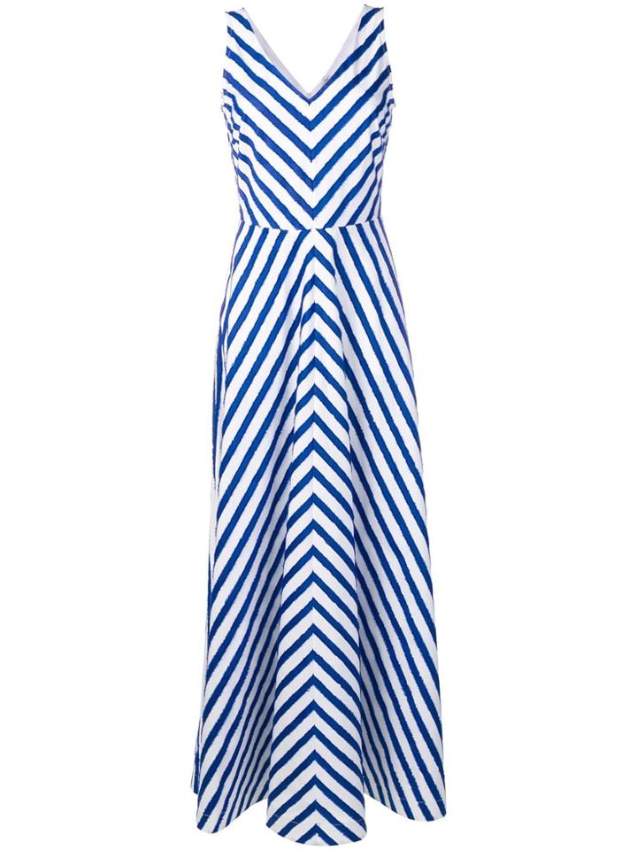 Sara Roka Striped Maxi Dress - Blue