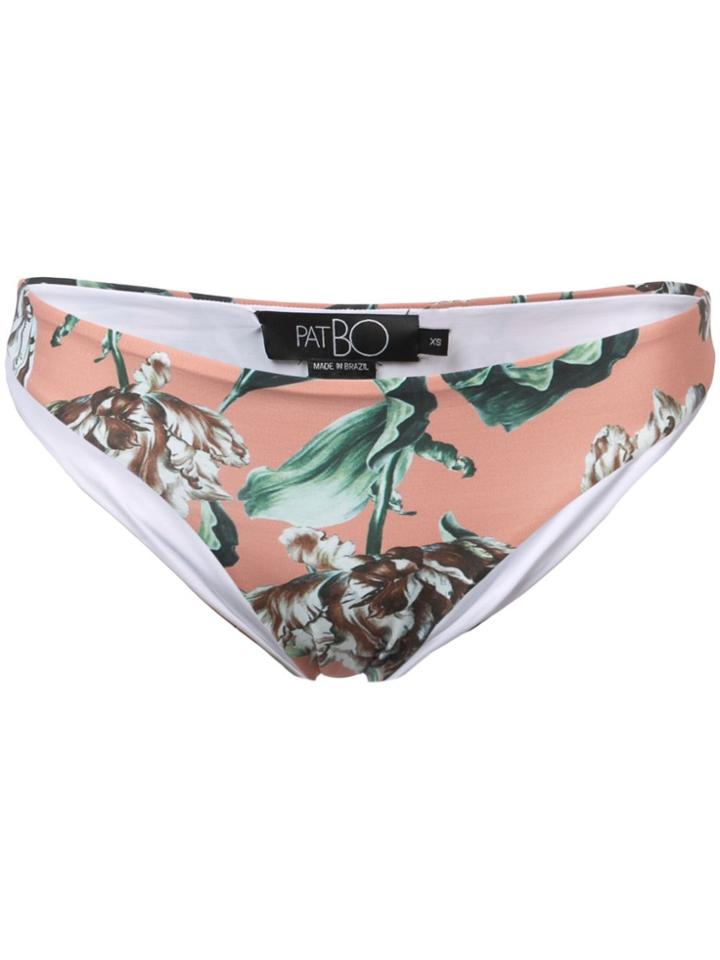 Patbo Botanica Print Classic Bikini Bottom - Nude & Neutrals