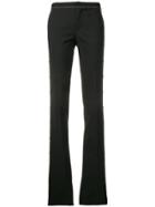 Red Valentino Contrast Stitch Bootleg Trousers - Black