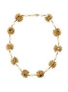 Chanel Vintage Baroque Pearl Embellished Necklace - Metallic
