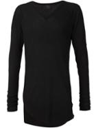 Lost And Found Asymmetric Hem V-neck Sweater
