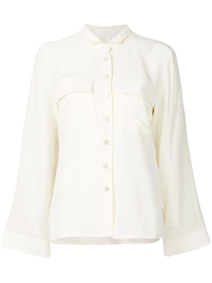Chloé Patch Pocket Shirt - Nude & Neutrals
