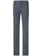 Straight Trousers - Women - Silk/acetate/cupro/viscose - 38, Grey, Silk/acetate/cupro/viscose, Armani Collezioni