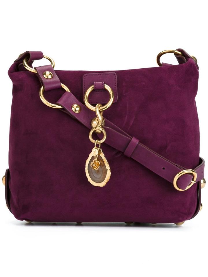 Lanvin Medium 'marguerite' Hobo Shoulder Bag - Pink & Purple