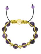 Francesca Romana Diana Embellished Bracelet, Women's, Pink/purple