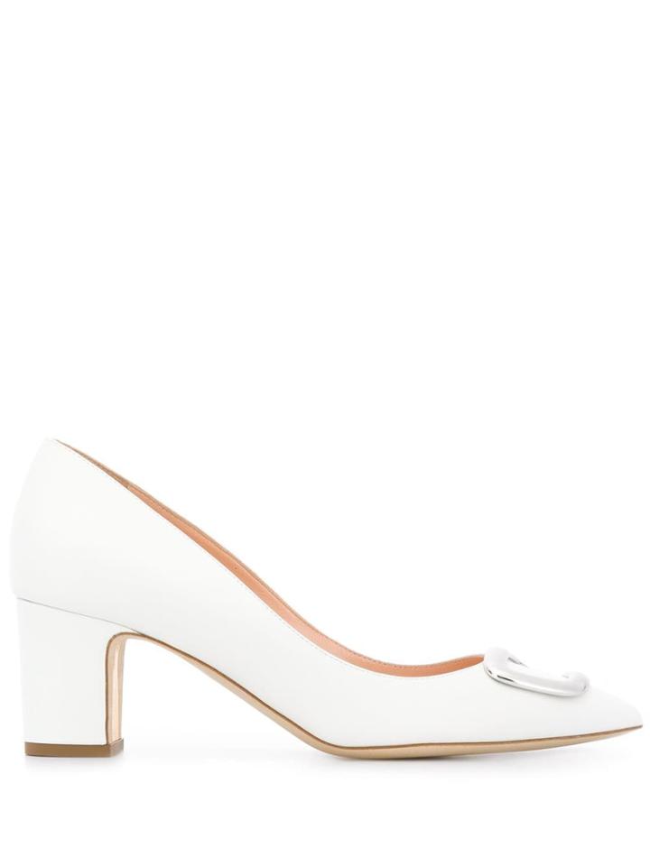 Rupert Sanderson Clava Pumps - White
