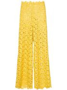 Rosie Assoulin High-waisted Lace Trousers - Yellow