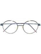 Thom Browne - Round-frame Glasses - Unisex - Titanium - 50, Black, Titanium