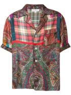 Pierre-louis Mascia Camicia Paneled Shirt - Brown