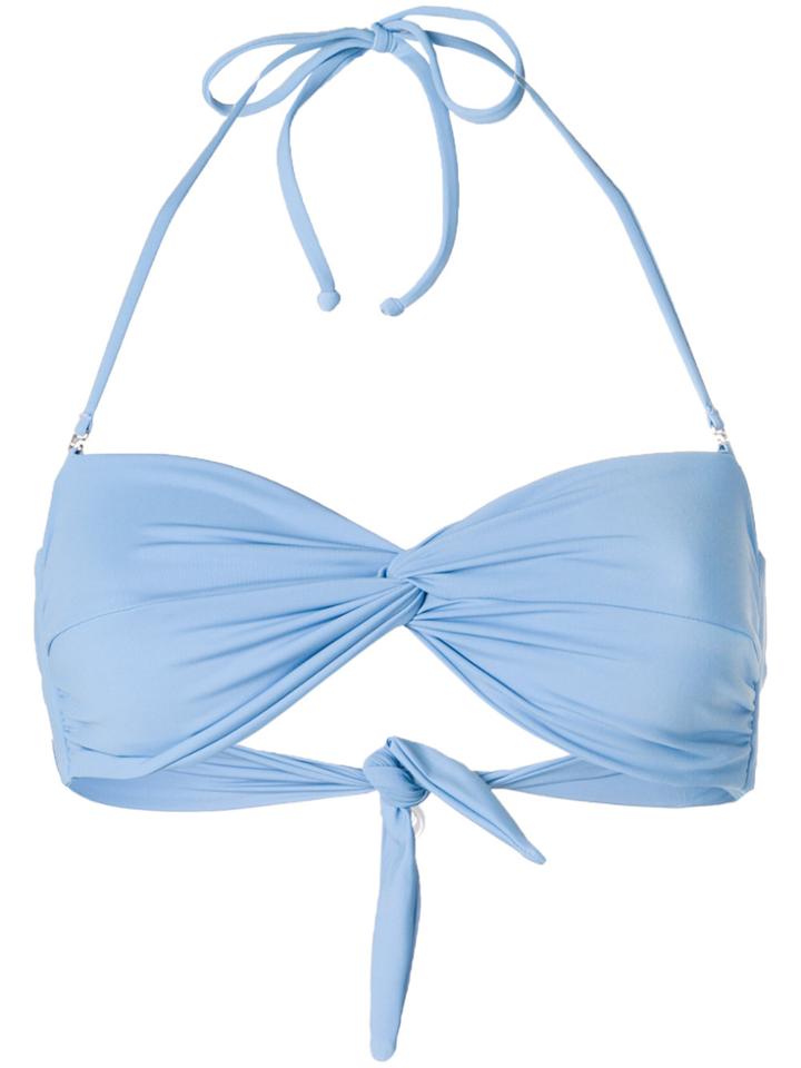 Mara Hoffman Ruched Bikini Top - Blue