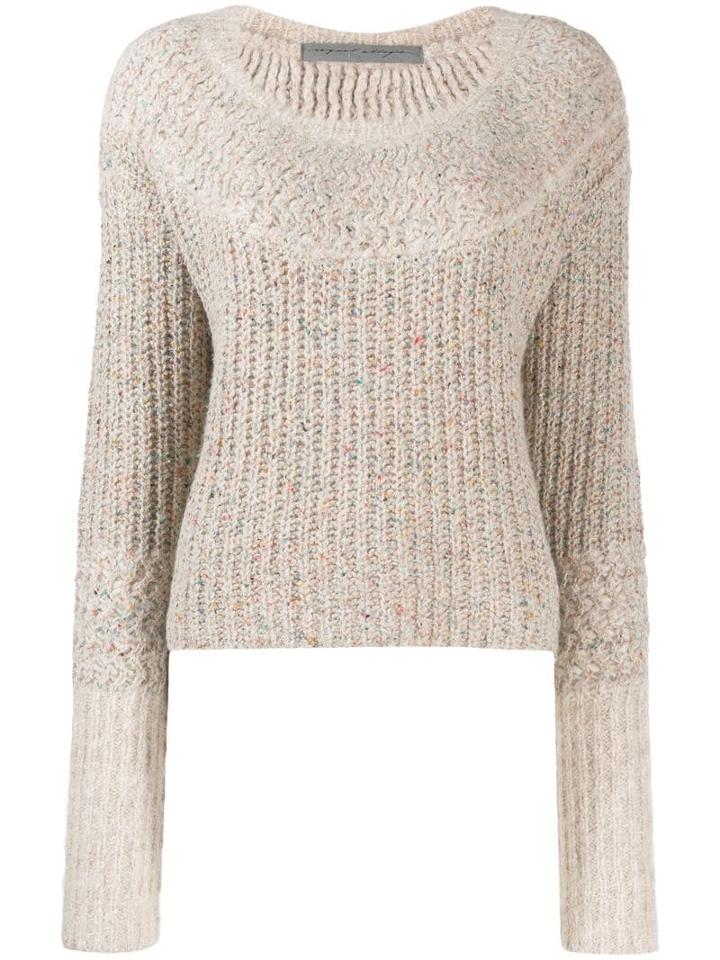Raquel Allegra Cropped Knit Jumper - Neutrals