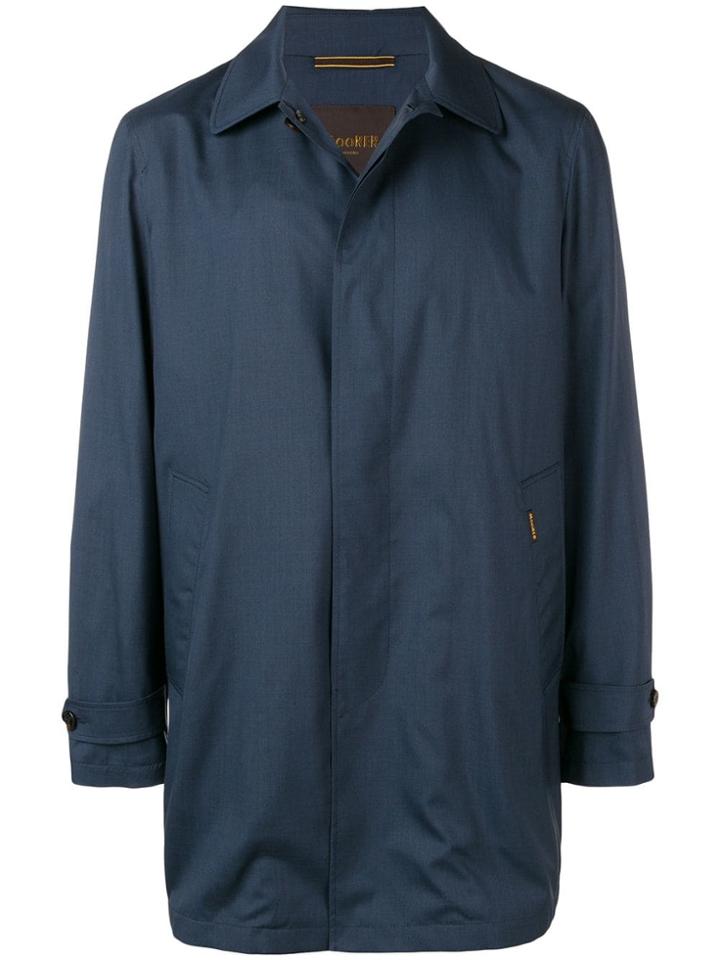 Moorer Button Up Coat - Blue