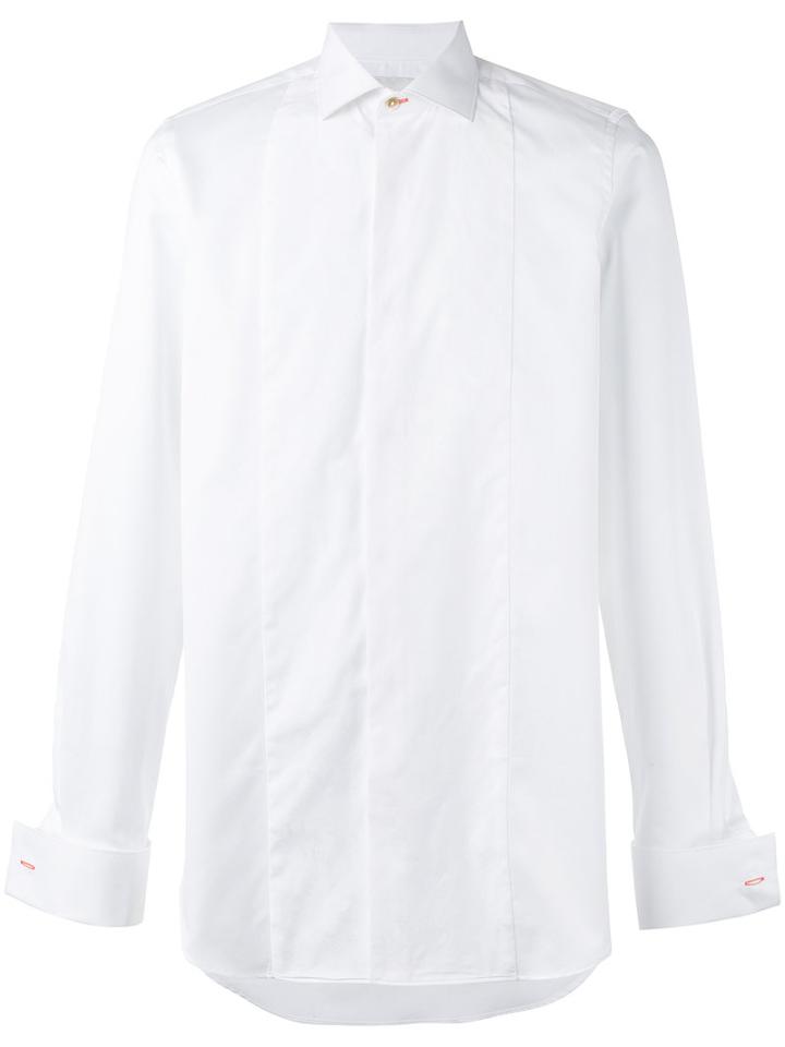 Paul Smith - Concealed Fastening Shirt - Men - Cotton - 16, White, Cotton