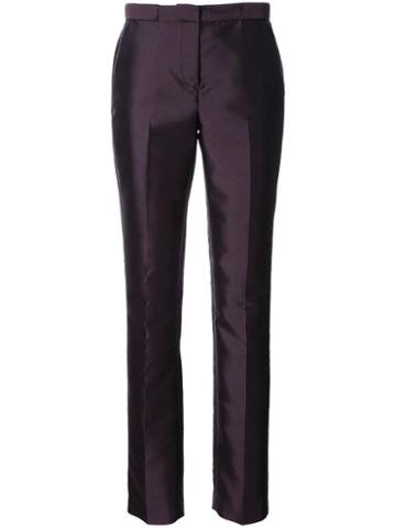 Bianca Spender Slim Fit Tailored Trousers, Women's, Size: 10, Pink/purple, Polyester