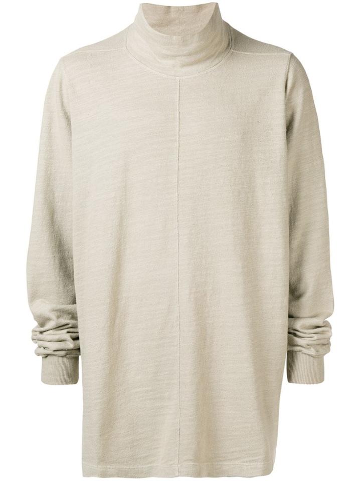 Rick Owens Drkshdw Polo Neck Jumper - Nude & Neutrals