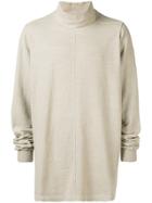 Rick Owens Drkshdw Polo Neck Jumper - Nude & Neutrals