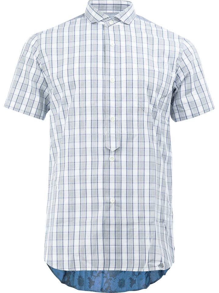 Junya Watanabe Comme Des Garçons Man Checked And Floral Print Shirt -