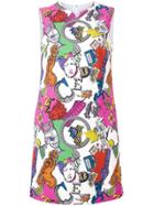 Versace Iconic Motifs Print Dress - Pink