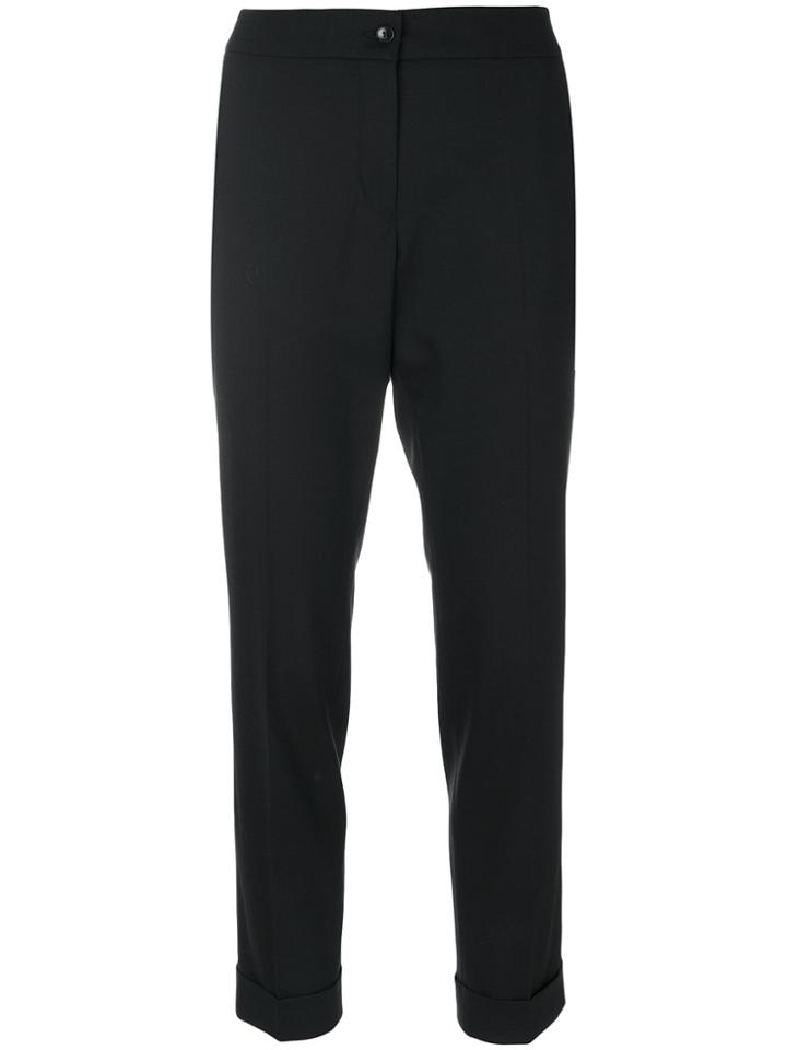 Etro Cropped Tailored Trousers - Black