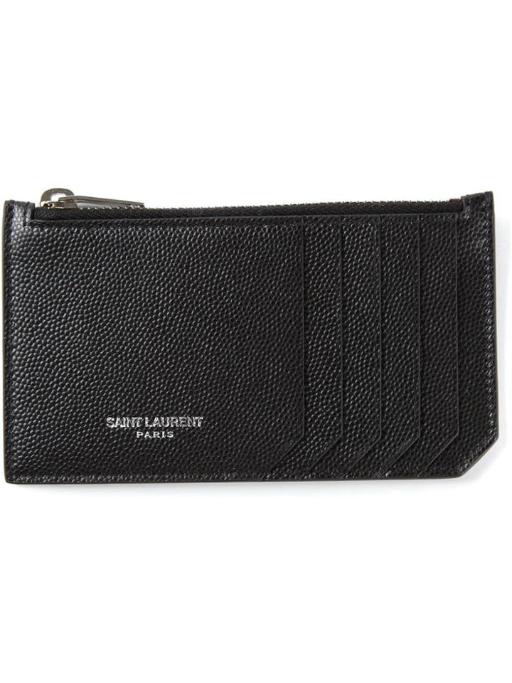Saint Laurent 'paris' Cardholder Wallet - Black