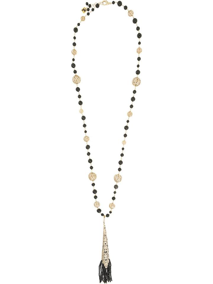 Rosantica Beaded Pendant Necklace - Gold