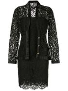 Chanel Vintage Setup Suit Jacket Dress - Black