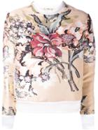 Fendi - Layered Floral Top - Women - Silk/cotton/polyester/metal - 38, Nude/neutrals, Silk/cotton/polyester/metal