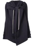 Rick Owens Drkshdw Hooded Wrap - Blue