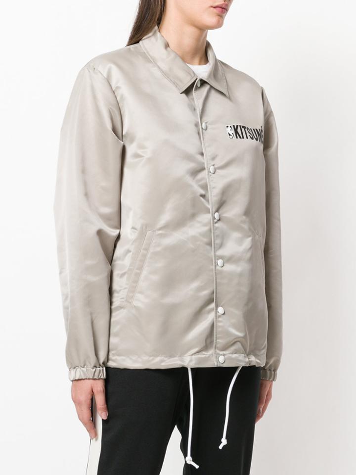Maison Kitsuné Logo Lightweight Jacket - Grey