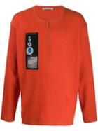 Acne Studios Anatomy-patch T-shirt - Orange