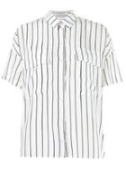 Andrea Marques Striped Shirt, Women's, Size: 36, White, Silk