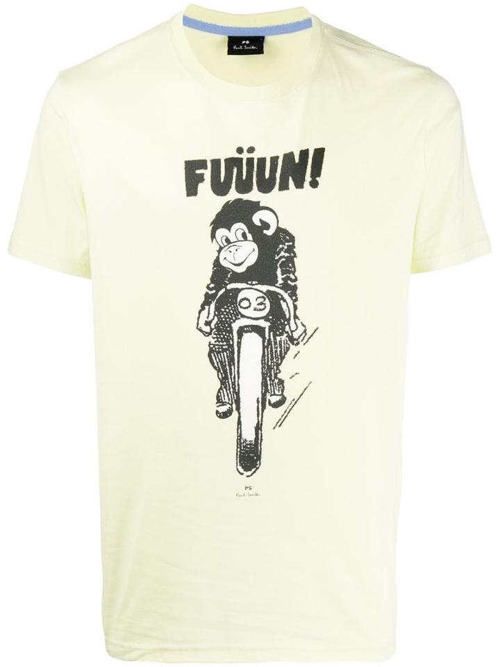 Ps Paul Smith 'fuuun!' T-shirt - Yellow