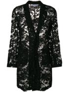Comme Des Garçons Comme Des Garçons Lace Mid-length Blazer - Black