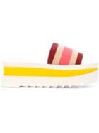 Stella Mccartney Striped Pool Sliders