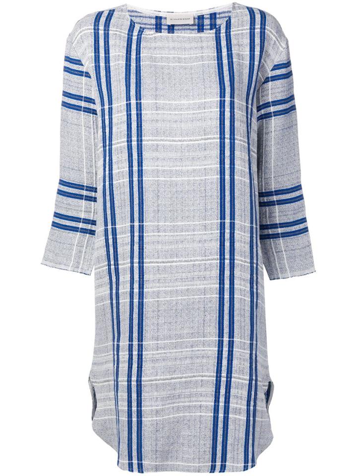 By Malene Birger Checked Shift Dress - Blue